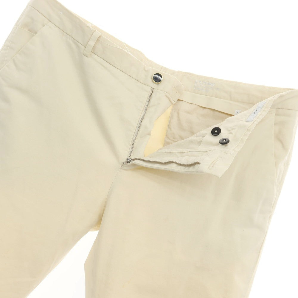 [Used] PT TORINO Cotton Casual Slacks Pants Cream [Size 38] [WHT] [S/S] [Condition Rank C] [Men&