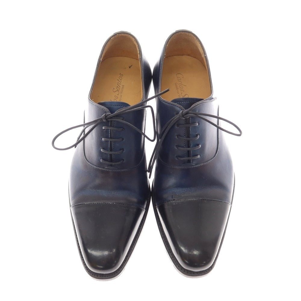 [Used] Carlos Santos CARLOS SANTOS Straight Tip Dress Shoes Navy [5] [Condition Rank C] [Men&