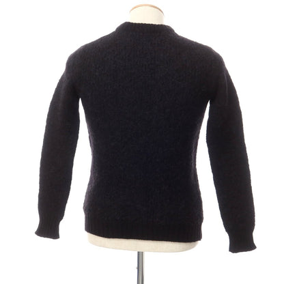 [Used] Buffy mid-gauge wool crew neck knit, black [44] [Condition rank C] [Men&