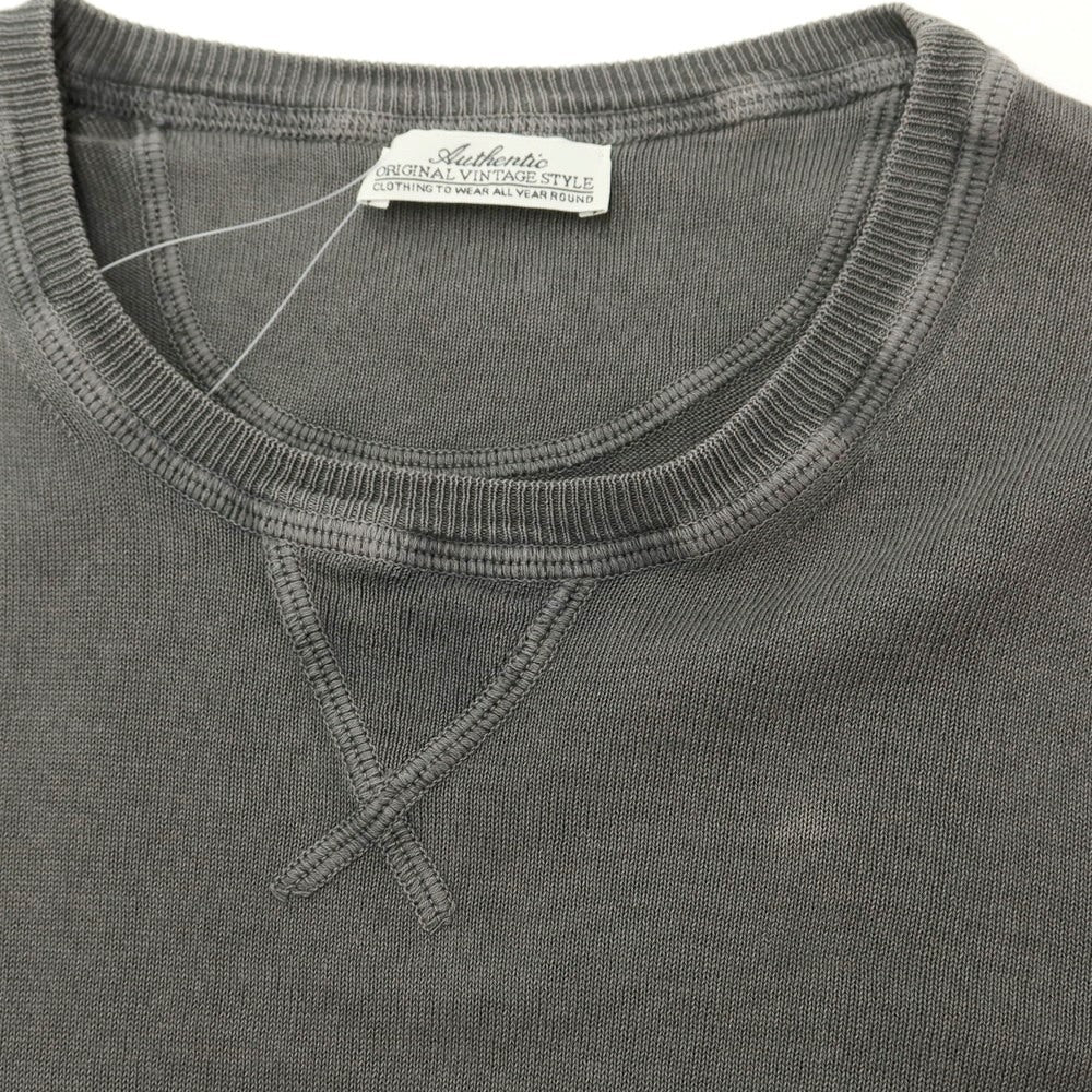 [Used] Original Vintage Style ORIGINAL VINTAGE STYLE High Gauge Cotton Crew Neck Knit Grey [XS] [Condition Rank C] [Men&