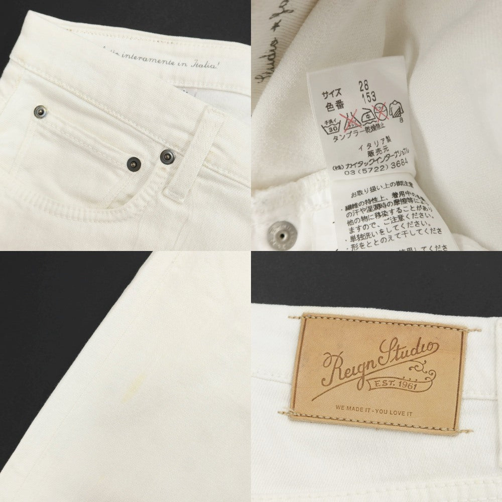 【中古】レイン Reign ストレッチ ジーンズ デニムパンツ
 ホワイト【サイズ28】【WHT】【S/S/A/W】【状態ランクB】【メンズ】
【759494】
[APD]