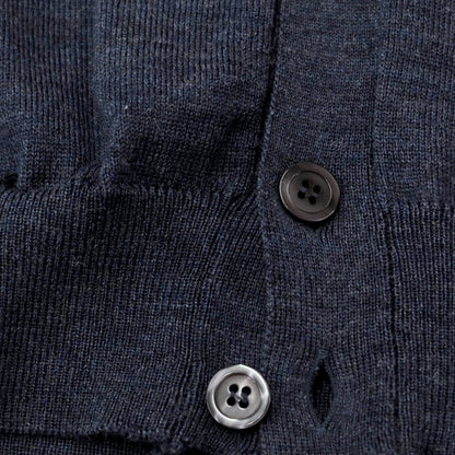 [Used] Alessandro Luppi high gauge wool knit cardigan, grayish navy [44] [Condition rank A] [Men&