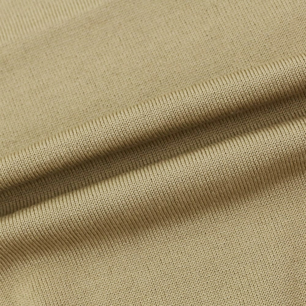 [Used] [Unused] Alessandro Luppi High Gauge Wool Crew Neck Knit Dark Beige [44] [Condition Rank S] [Men&