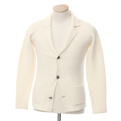 [Used] PANICALE mid-gauge wool cardigan, ivory [42] [Condition: C] [Men&