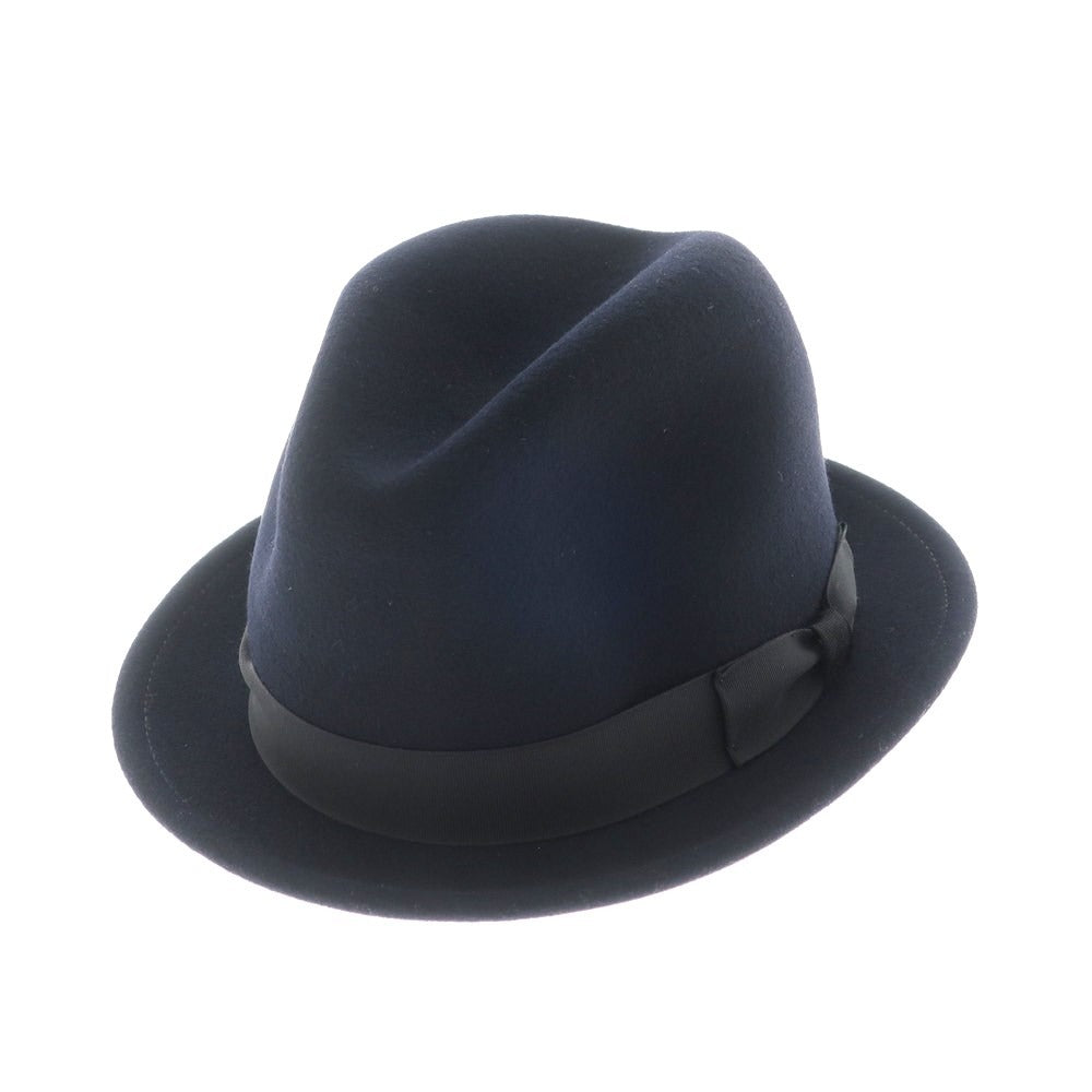 【中古】ニューヨークハット NEW YORK HAT ウール中折れ ハット ネイビー【 S 】【 状態ランクB 】【 メンズ 】