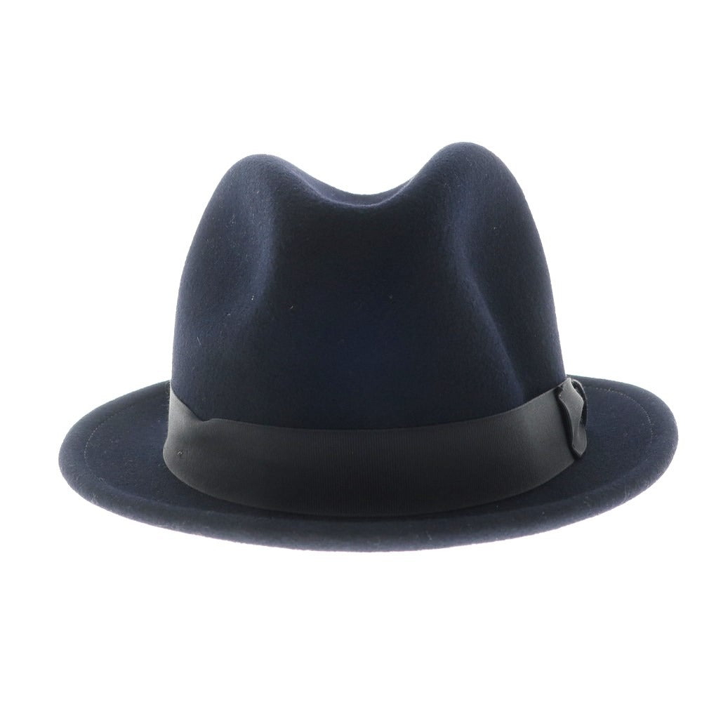 【中古】ニューヨークハット NEW YORK HAT ウール中折れ ハット ネイビー【 S 】【 状態ランクB 】【 メンズ 】