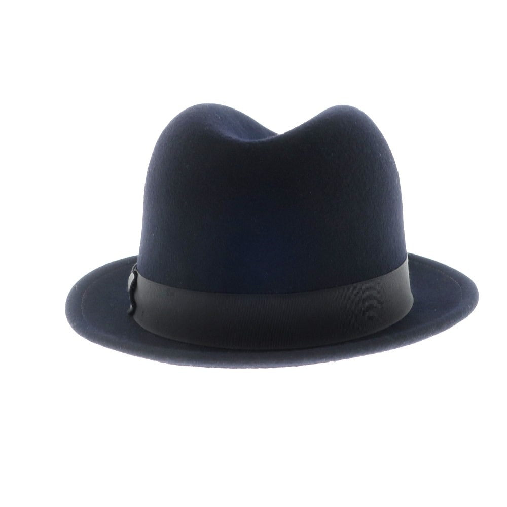 【中古】ニューヨークハット NEW YORK HAT ウール中折れ ハット ネイビー【 S 】【 状態ランクB 】【 メンズ 】