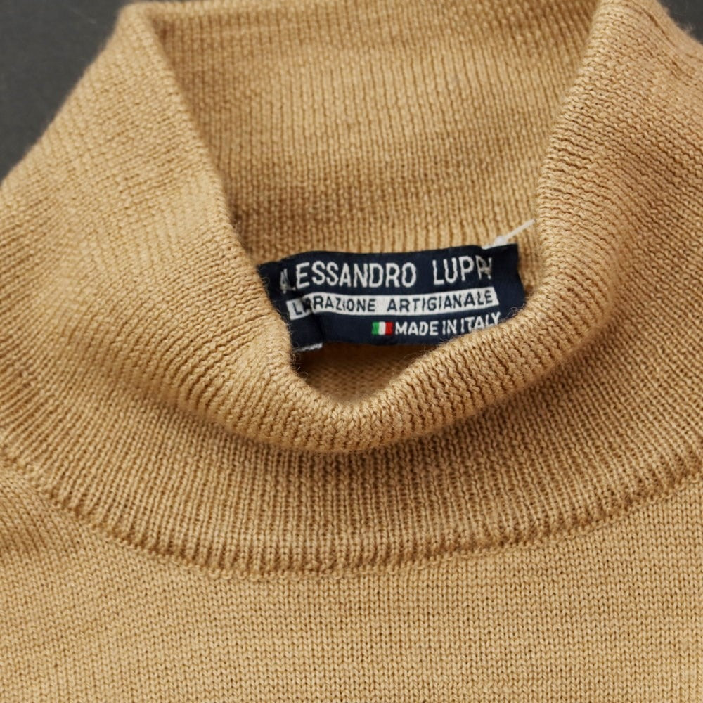 [Used] Alessandro Luppi high gauge wool high neck knit light brown [44] [Condition rank D] [Men&