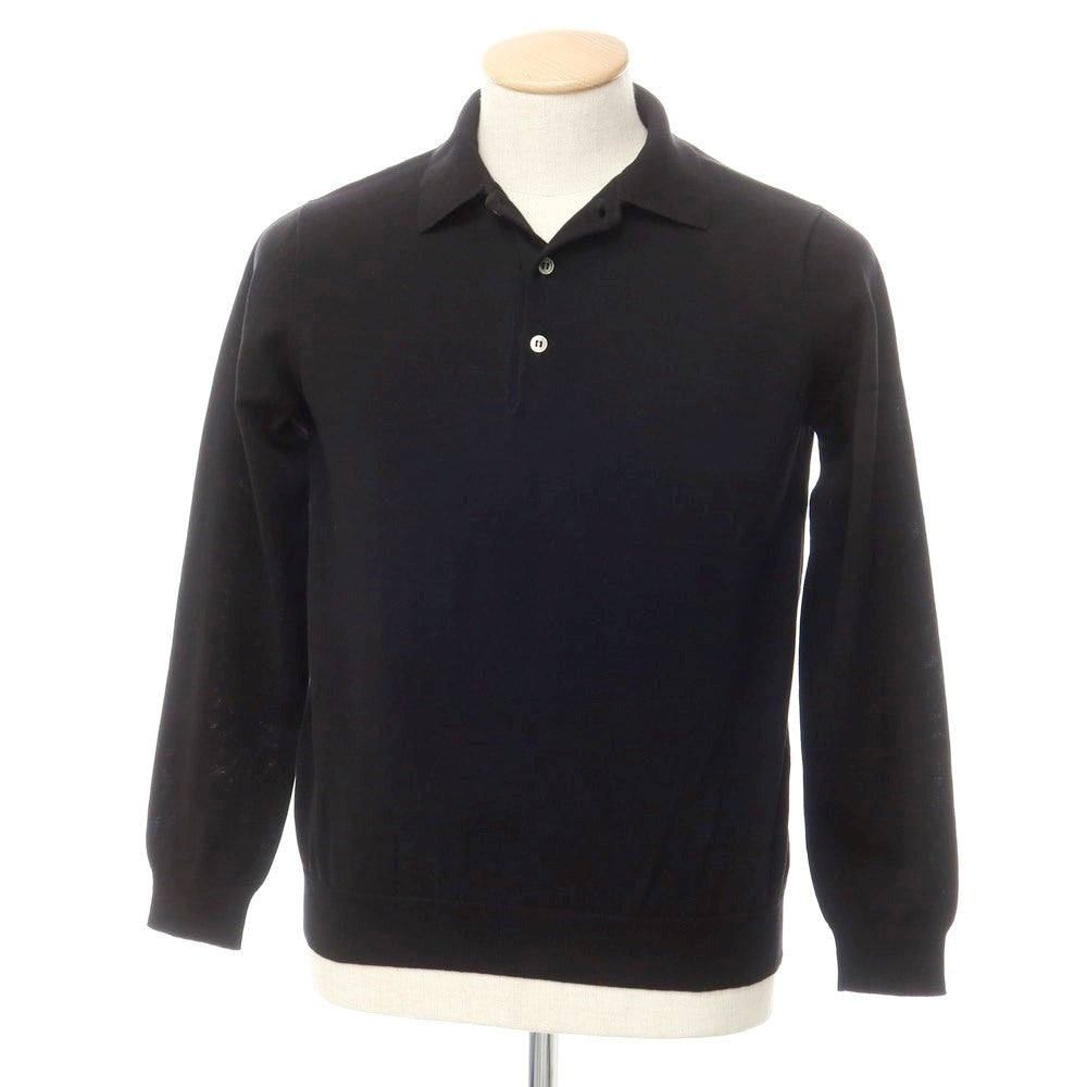 [Used] UNIVERSAL LANGUAGE long sleeve polo shirt
 Black [Size S] [BLK] [S/S] [Condition Rank B] [Men&