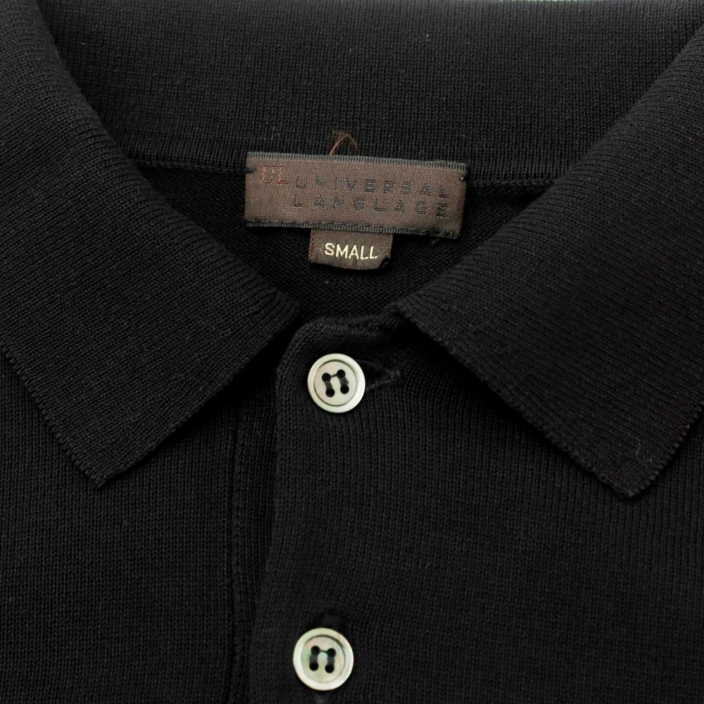 [Used] UNIVERSAL LANGUAGE long sleeve polo shirt
 Black [Size S] [BLK] [S/S] [Condition Rank B] [Men&