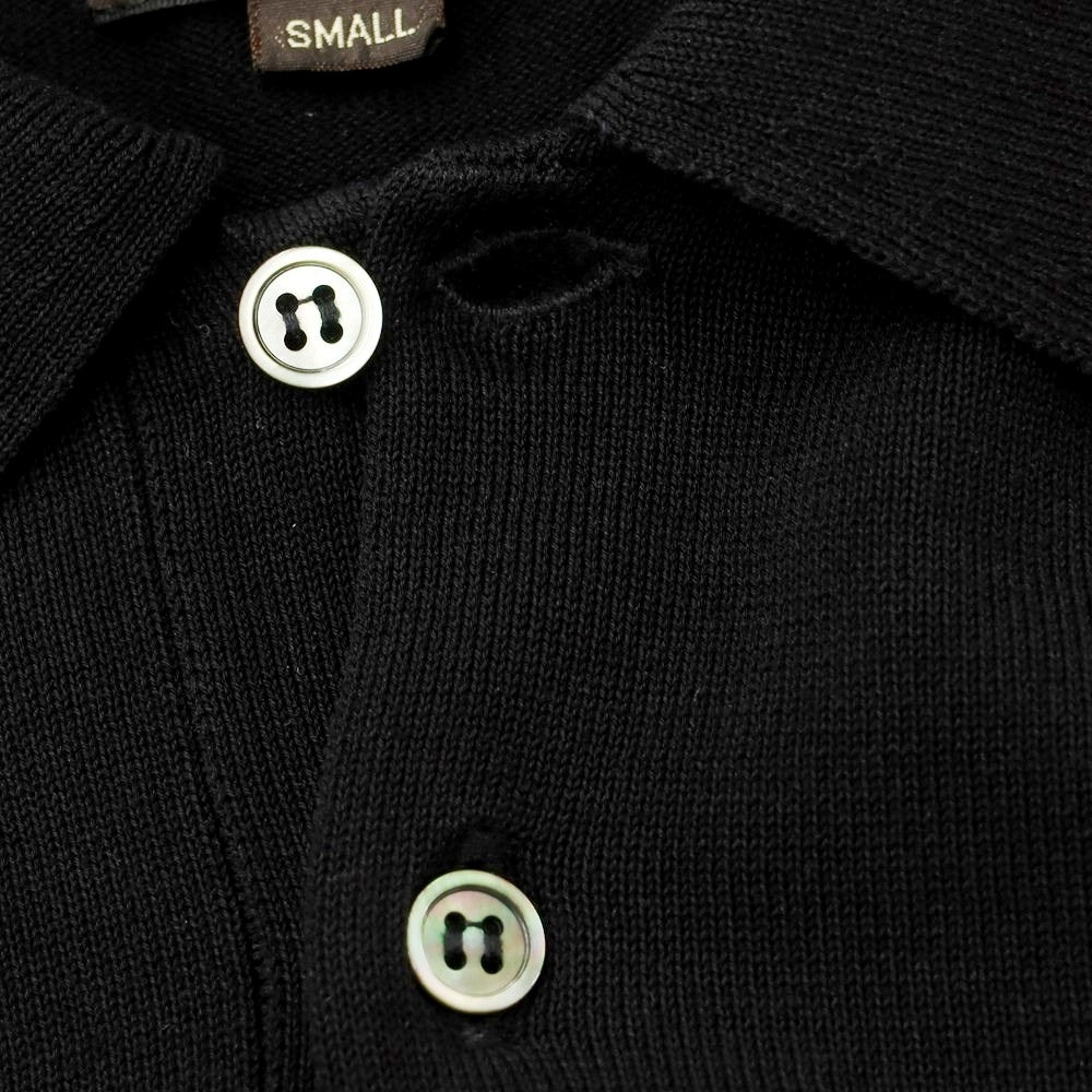 [Used] UNIVERSAL LANGUAGE long sleeve polo shirt
 Black [Size S] [BLK] [S/S] [Condition Rank B] [Men&