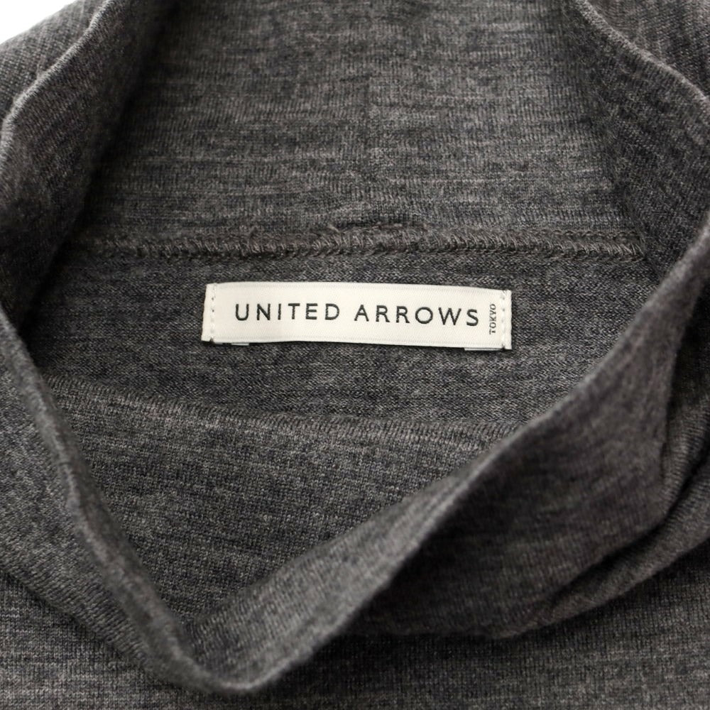 【中古】ユナイテッドアローズ UNITED ARROWS ハイゲージウール ハイネックニット グレー【 M 】【 状態ランクB 】【 メンズ 】