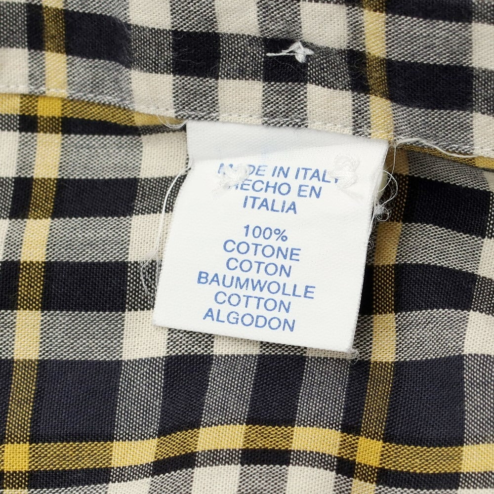 [Used] Giannetto cotton horizontal collar casual shirt
 Gray x Yellow [Size 39] [GRY] [S/S/A/W] [Condition Rank B] [Men&