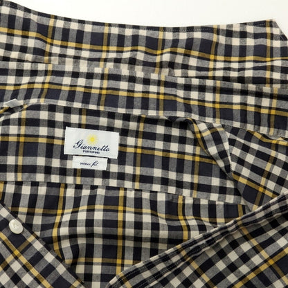 [Used] Giannetto cotton horizontal collar casual shirt
 Gray x Yellow [Size 39] [GRY] [S/S/A/W] [Condition Rank B] [Men&