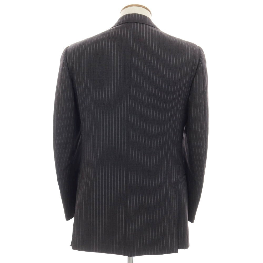 [Used] Sartoria Castangia Wool Stripe 3B Tailored Jacket Dark Gray x Light Blue [46] [Condition Rank C] [Men&