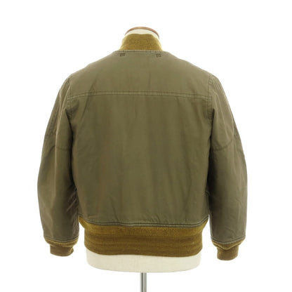 【中古】ナイジェルケーボン Nigel Cabourn J.S HOMESTEAD ウールライニング フライトジャケット オリーブ【 48 】【 状態ランクD 】【 メンズ 】