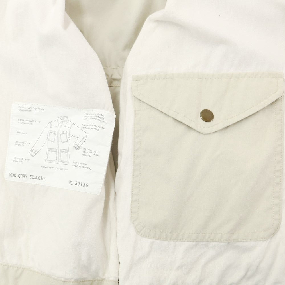 [Used] Alberto Aspesi Cotton Zip-up Field Jacket Light Sand Beige [Size S] [BEI] [S/S] [Condition Rank B] [Men&