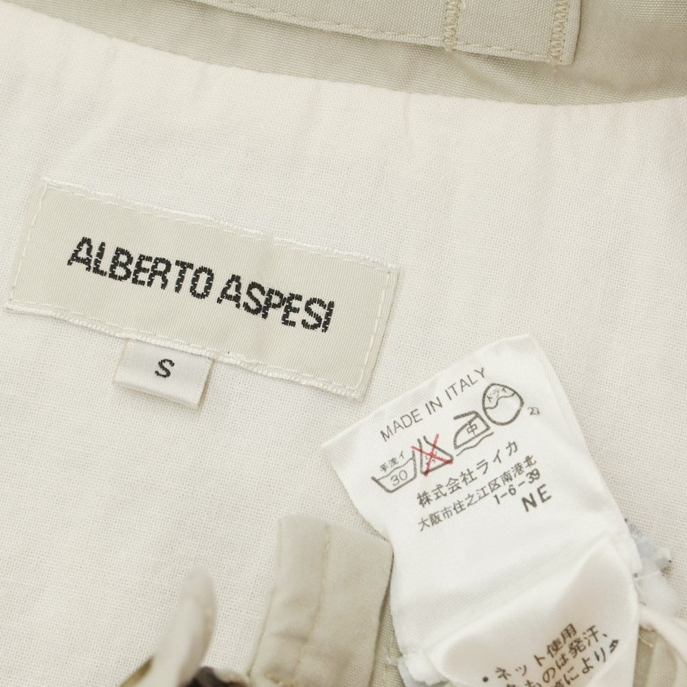 [Used] Alberto Aspesi Cotton Zip-up Field Jacket Light Sand Beige [Size S] [BEI] [S/S] [Condition Rank B] [Men&