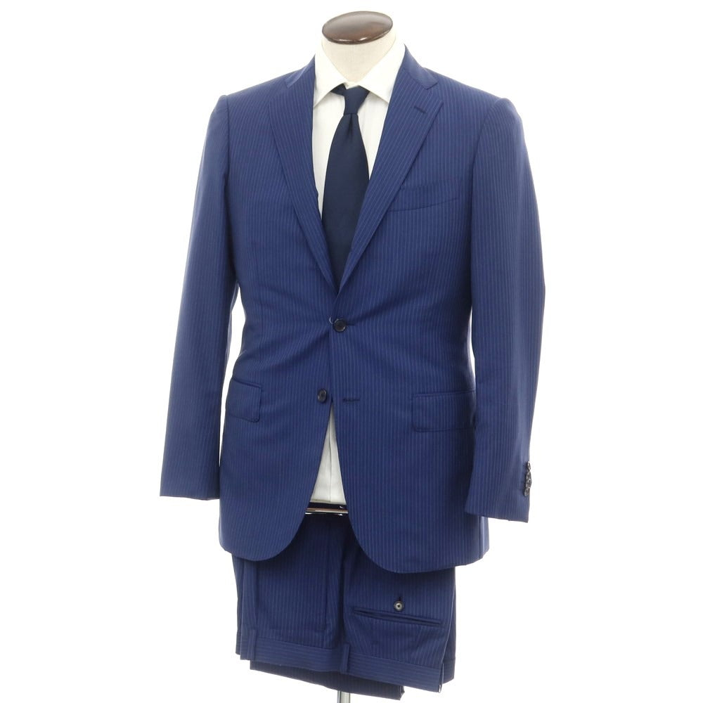 [Used] BEAMS HEART Wool Stripe Set-up 3-Button Suit Navy [48] [Condition Rank C] [Men&