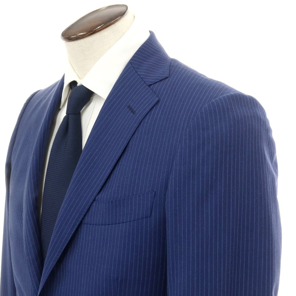 [Used] BEAMS HEART Wool Stripe Set-up 3-Button Suit Navy [48] [Condition Rank C] [Men&