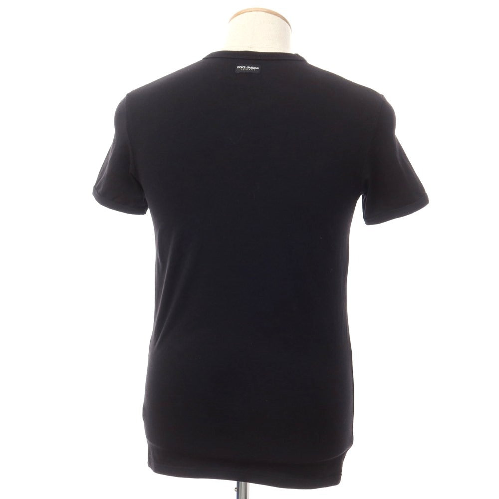 【中古】ドルチェアンドガッバーナ DOLCE&amp;GABBANA UNDERWEAR ストレッチコットン 半袖Ｔシャツ ブラック【 US-S 】【 状態ランクC 】【 メンズ 】
[CPD]