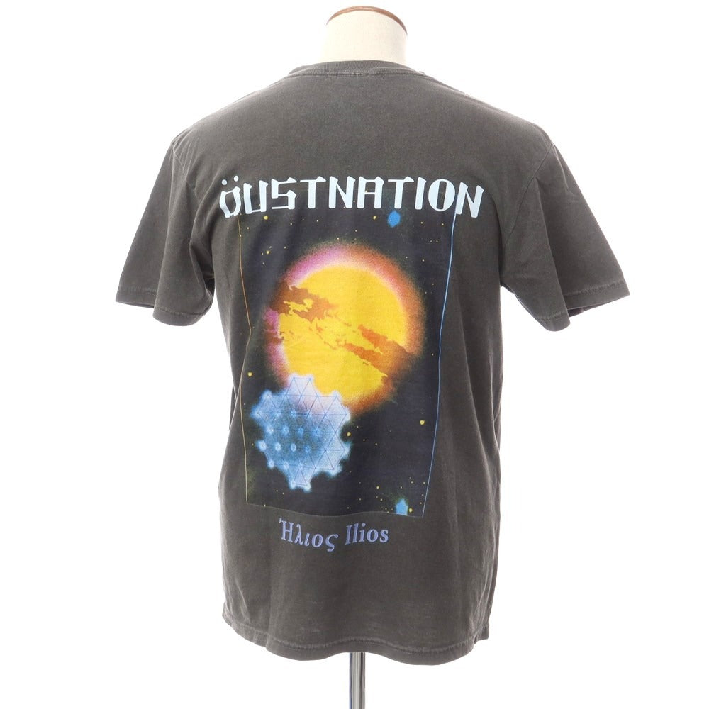 [Used] DUSTNATION Garment dye print short sleeve T-shirt, grey [M] [Condition rank B] [Men&