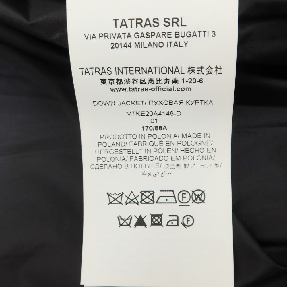 【中古】タトラス TATRAS ウール ダウンジャケット ブラック【 1 】【 状態ランクB 】【 メンズ 】