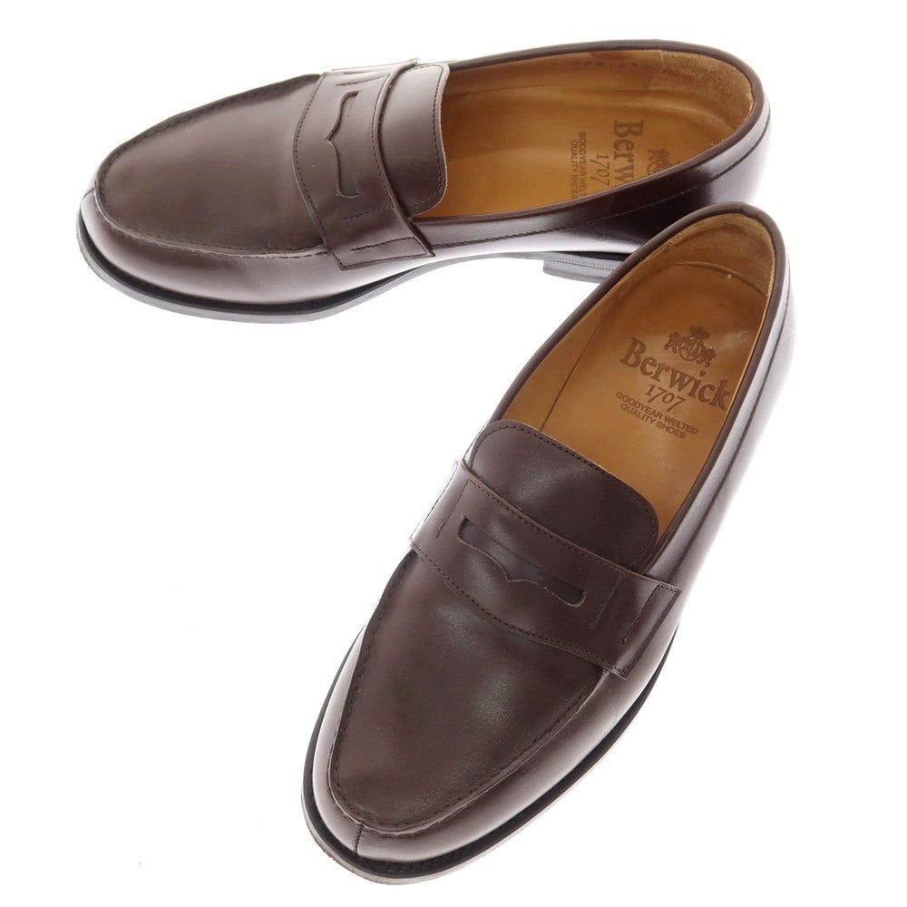 [Used] BERWICK Coin Loafers Brown [5 1/2] [Condition Rank B] [Men&