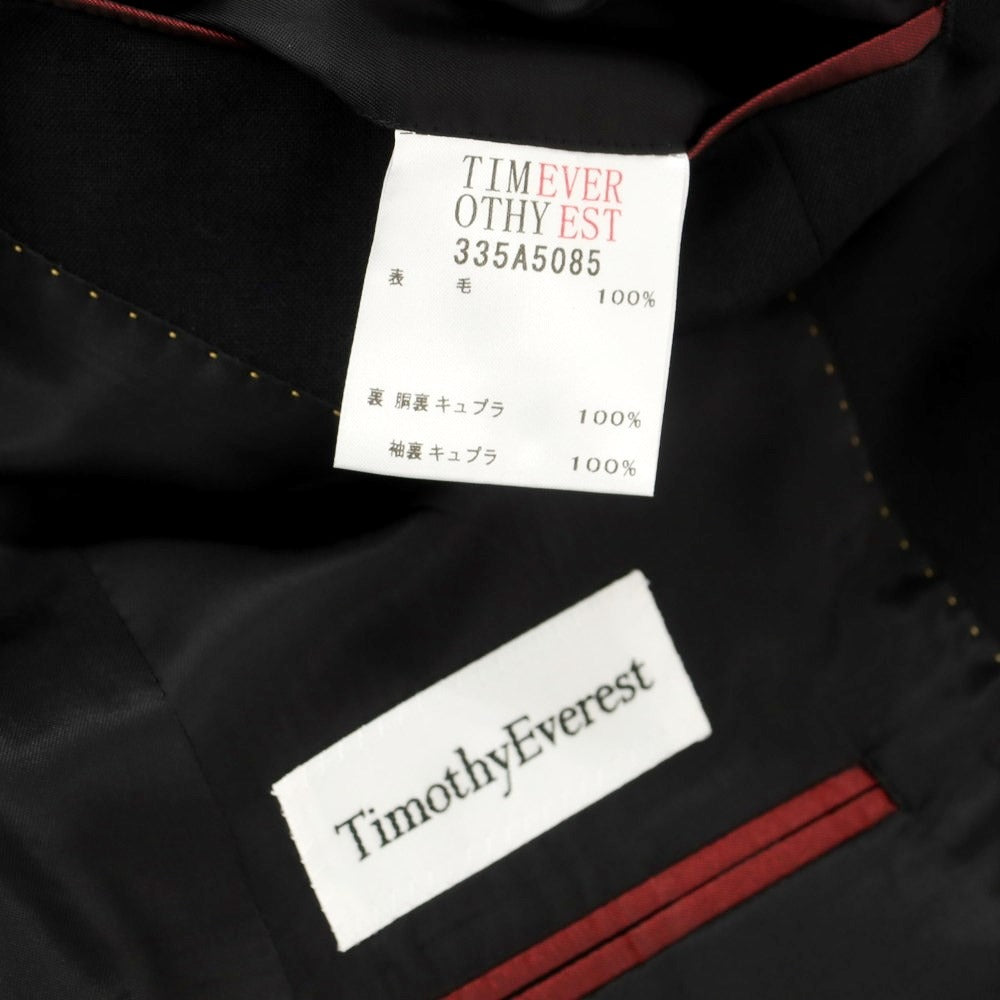 [Used] TIMOTHY EVEREST Wool Set-up 2-Button Suit Black [34] [Condition Rank B] ​​[Men&