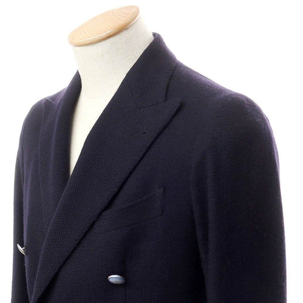 [Used] TAGLIATORE Wool double-breasted tailored jacket, navy [42] [Condition: C] [Men&