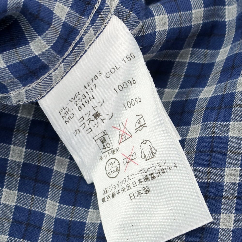 [Used] Paul Smith Cotton Button-down Casual Shirt
 Navy x Gray [Size M] [NVY] [S/S/A/W] [Condition Rank C] [Men&