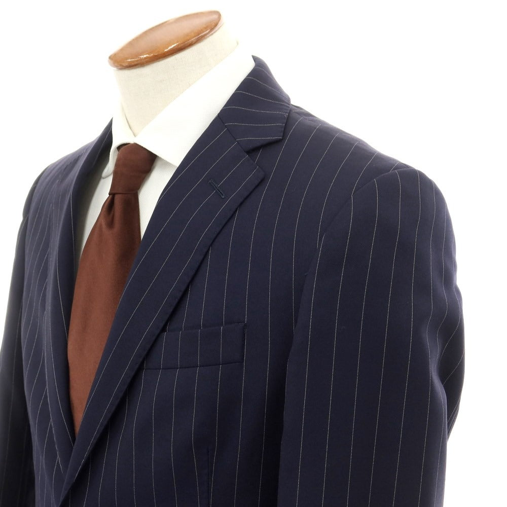 [Used] Hackett London Wool Striped Set-up 2-Button Suit Navy [38/48 32/48] [Condition Rank C] [Men&