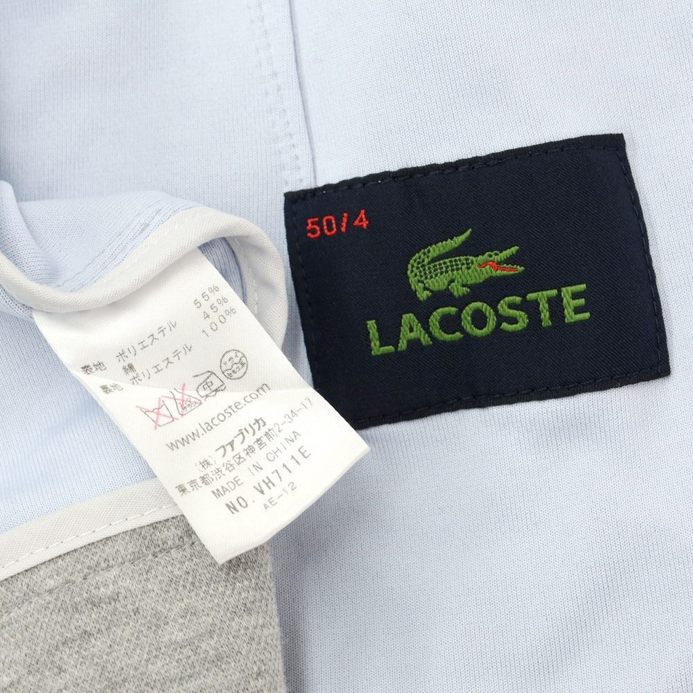 [Used] LACOSTE Pique Cotton Polyester Jersey Jacket Light Grey [50/4] [Condition Rank C] [Men&