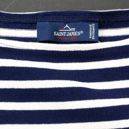 [Used] Saint James SAINT JAMES Cotton Border Basque Shirt Long Sleeve T-Shirt Navy x White [Size 4] [NVY] [S/S/A/W] [Condition Rank B] [Men&