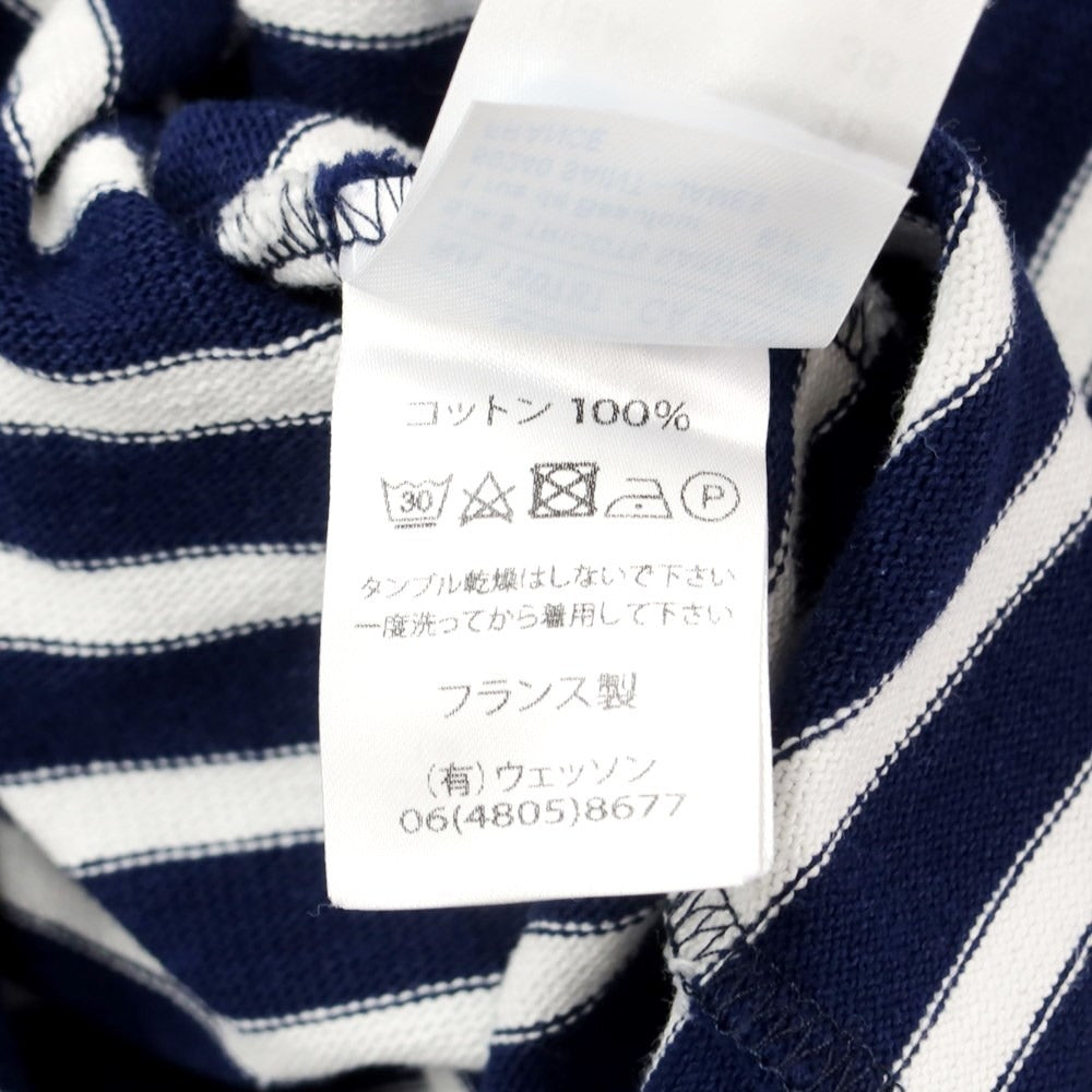 [Used] Saint James SAINT JAMES Cotton Border Basque Shirt Long Sleeve T-Shirt Navy x White [Size 4] [NVY] [S/S/A/W] [Condition Rank B] [Men&