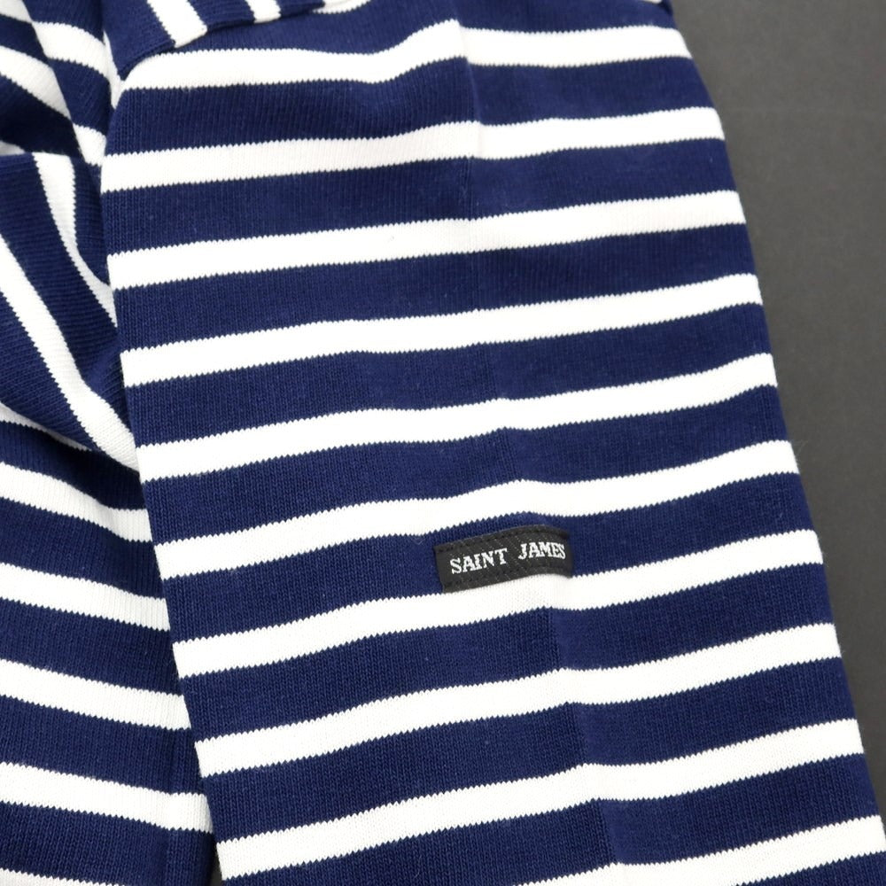 [Used] Saint James SAINT JAMES Cotton Border Basque Shirt Long Sleeve T-Shirt Navy x White [Size 4] [NVY] [S/S/A/W] [Condition Rank B] [Men&