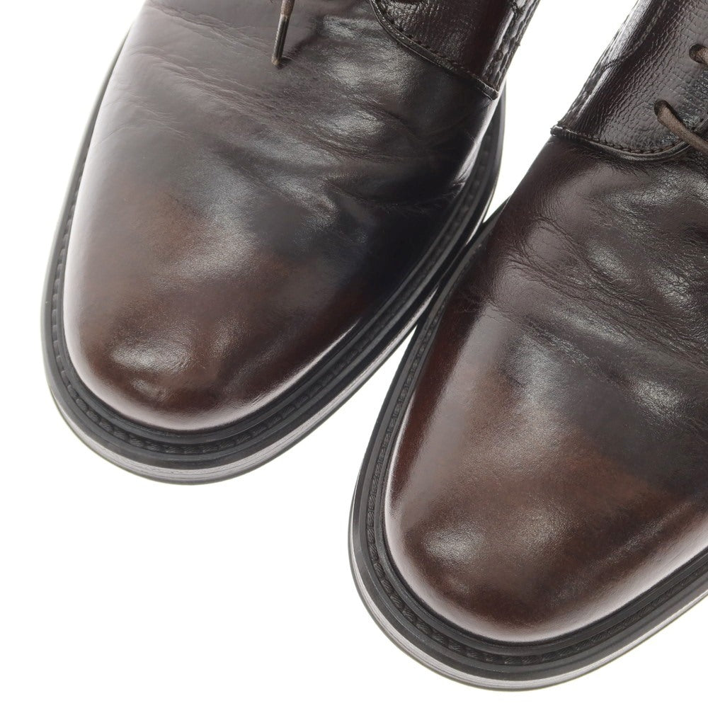 [Used] DOUCALS Plain Toe Dress Shoes Dark Brown [No size indicated (approximately 28cm)] [Condition Rank B] [Men&