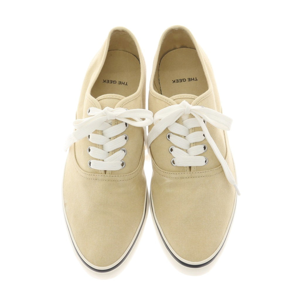 [Used] THE GEEK Canvas Low-Cut Sneakers Beige [40] [Condition Rank B] [Men&