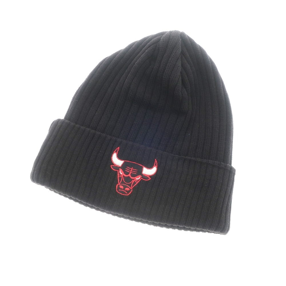 [Used] Mitchell &amp;amp; Ness Cotton Chicago Bulls Knit Cap Black [Condition Rank B] [Men&