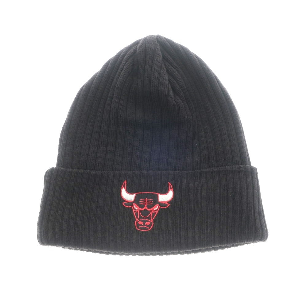 [Used] Mitchell &amp;amp; Ness Cotton Chicago Bulls Knit Cap Black [Condition Rank B] [Men&