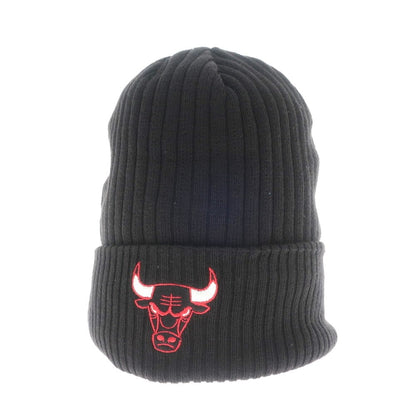 [Used] Mitchell &amp;amp; Ness Cotton Chicago Bulls Knit Cap Black [Condition Rank B] [Men&