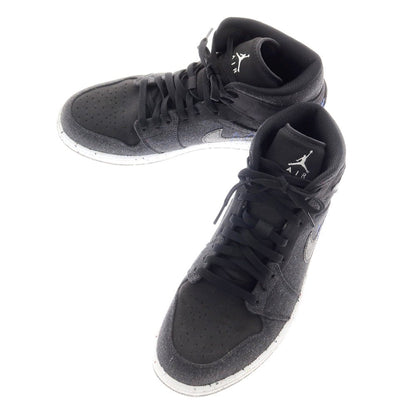 [Used] Nike NIKE AIR JORDAN 1 MID SE Jordan 1 Sneakers Black [28cm] [Condition Rank A] [Men&