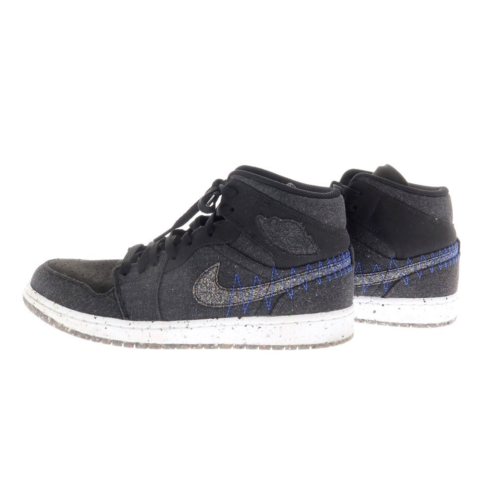 [Used] Nike NIKE AIR JORDAN 1 MID SE Jordan 1 Sneakers Black [28cm] [Condition Rank A] [Men&