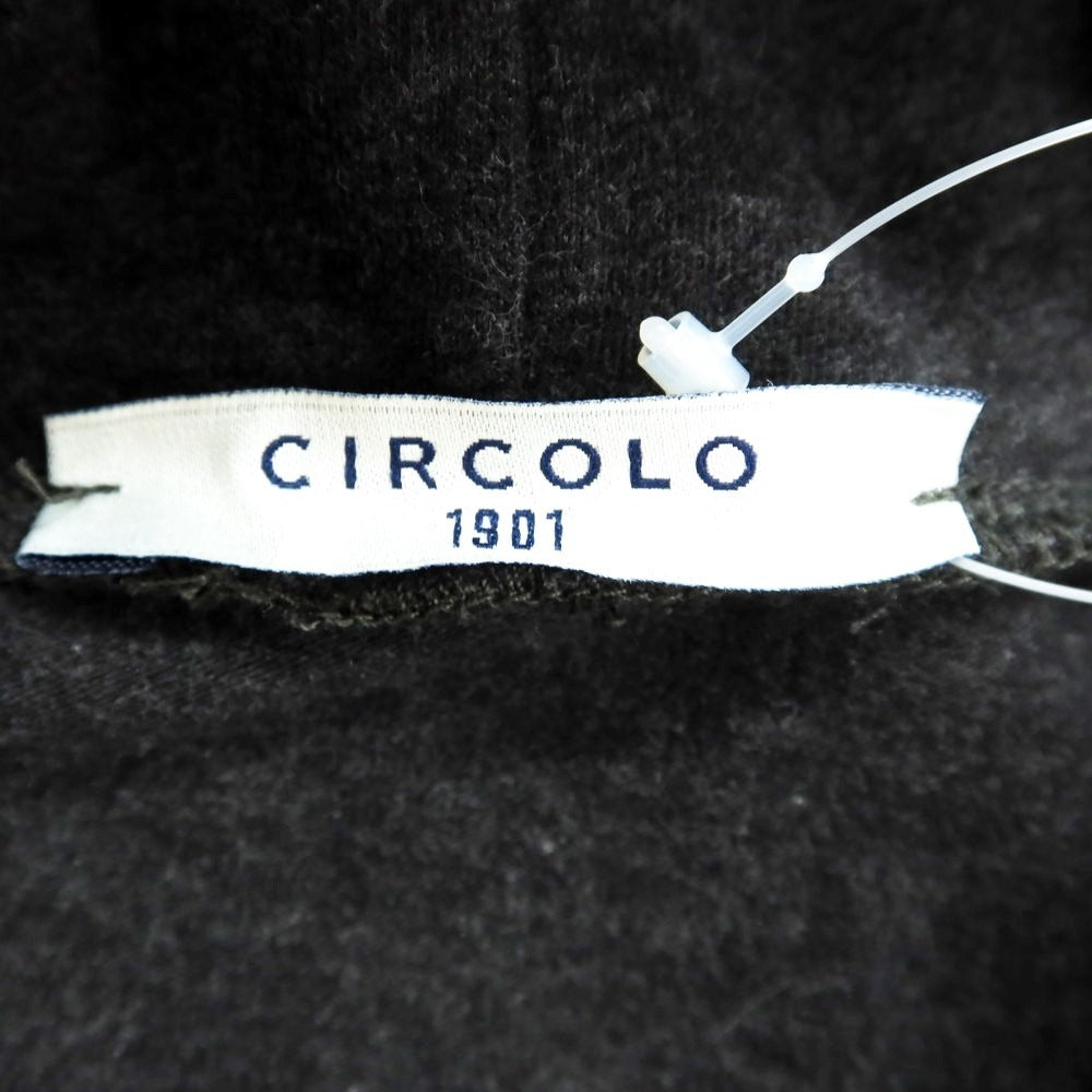 【中古】チルコロ1901 CIRCOLO 1901 コットン タートルネック 長袖Ｔシャツ ダークグレー【 S 】【 状態ランクB 】【 メンズ 】