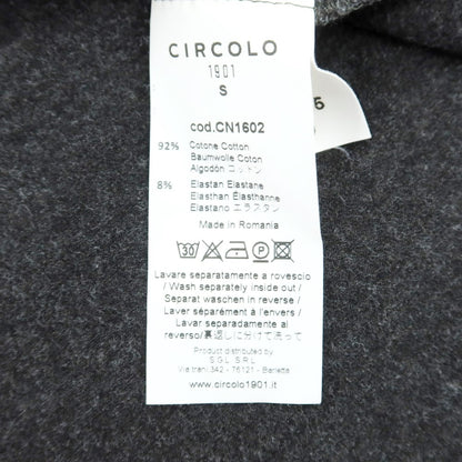 【中古】チルコロ1901 CIRCOLO 1901 コットン タートルネック 長袖Ｔシャツ ダークグレー【 S 】【 状態ランクB 】【 メンズ 】