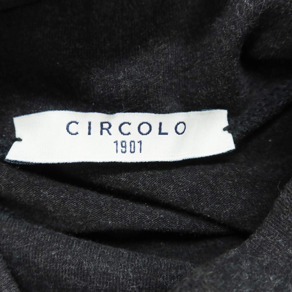 【中古】チルコロ1901 CIRCOLO 1901 コットン タートルネック 長袖Ｔシャツ ダークグレー【サイズS】【GRY】【A/W】【状態ランクC】【メンズ】【759091】