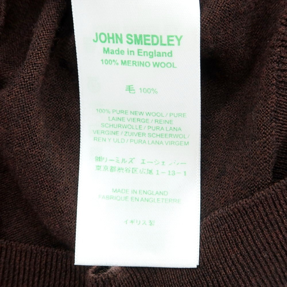 【中古】ジョンスメドレー JOHN SMEDLEY ウール ハイゲージ ニットベスト ダークボルドー【サイズS】【RED】【A/W】【状態ランクB】【メンズ】【759091】