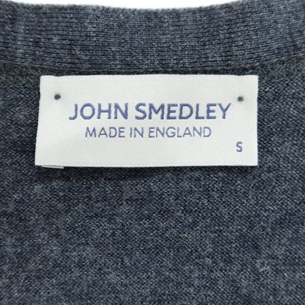 【中古】ジョンスメドレー JOHN SMEDLEY ウール ハイゲージ ニットベスト ダークグレー【サイズS】【GRY】【A/W】【状態ランクB】【メンズ】【759092】