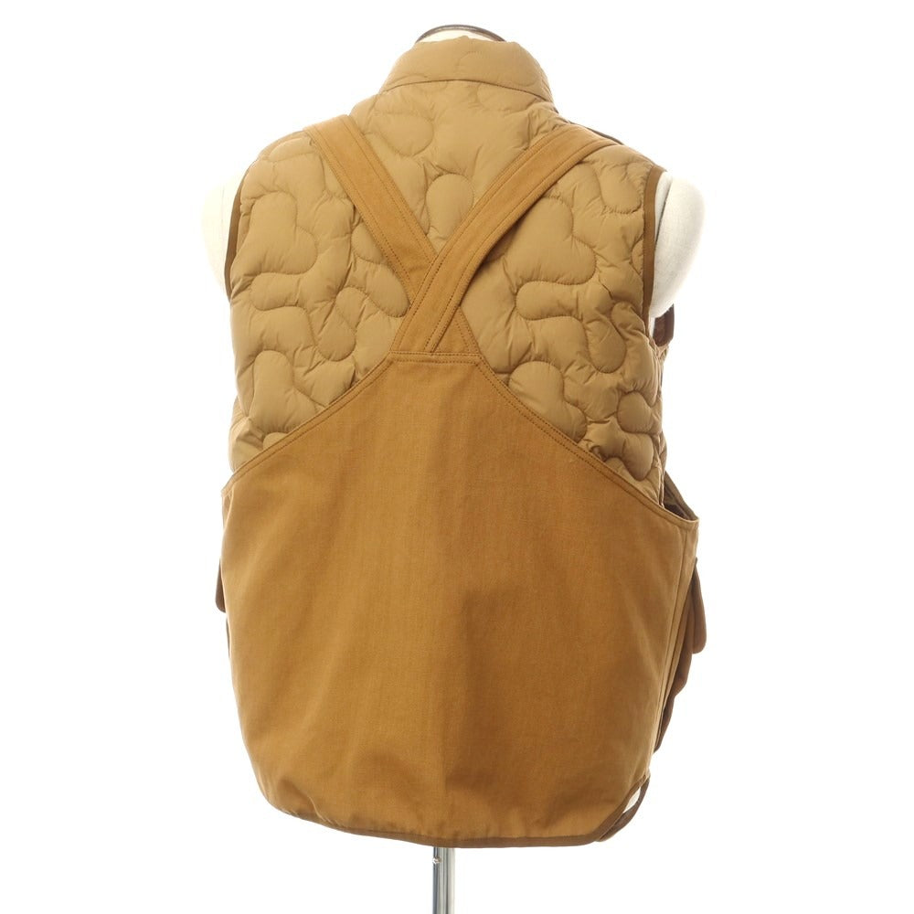 【中古】モンクレール ジーニアス MONCLER GENIUS × Salehe Bembury 2023年秋冬 SIERPINSKI GILET ダウンベスト ライトブラウン【サイズ2】【BRW】【A/W】【状態ランクA】【メンズ】【759692】 [EPD]【SA10/返品不可】