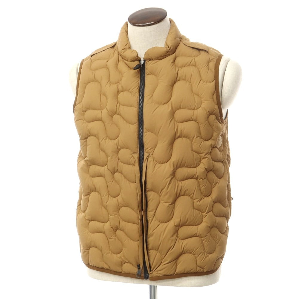 【中古】モンクレール ジーニアス MONCLER GENIUS × Salehe Bembury 2023年秋冬 SIERPINSKI GILET ダウンベスト ライトブラウン【サイズ2】【BRW】【A/W】【状態ランクA】【メンズ】【759692】 [EPD]【SA10/返品不可】